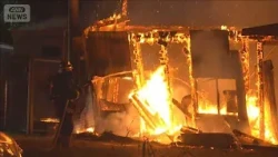 [Breaking News] Fire still spreading... Sawmill fire in Oita; nearby residents urged to evacuate ...