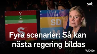 Fyra scenarion: Så kan en ny regering bildas