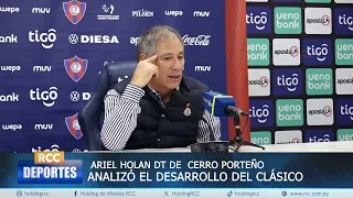 ARIEL HOLAN'S ANALYSIS AFTER THE LOSS IN THE CLASSIC
