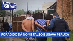 Dois foragidos são presos no cai n’água, um deles usava peruca e deu nome falso