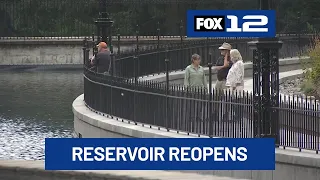 Washington Park Reservoir reopens in SW Portland after year-long delay