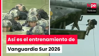 Vanguardia Sur 2026: Peruvian Army conducts amphibious assault and rappelling descent in San Martín
