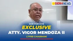 FULL EXCLUSIVE INTERVIEW: Atty. Vicor Mandoza II, LTFRB Chairman