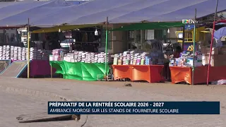 2026-2027 Back-to-School Preparations: Gloomy Atmosphere at School Supply Stands