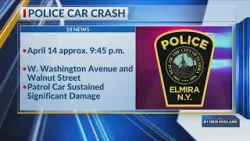 Elmira Police Officer involved in weekend crash