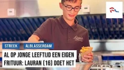 Lauran (16) had to be patient, but now he has his own french fry truck