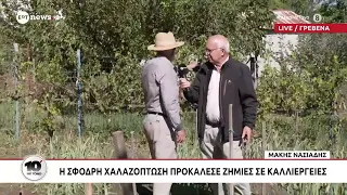 Γρεβενά: Η σφοδρή χλαζόπτωση προκάλεσε ζημιές σε καλλιέργειες