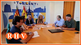 Recovery Commissioner Raúl Mérida meets with the Mayor of Torrent