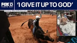 Bull rider back in Florida after near death experience