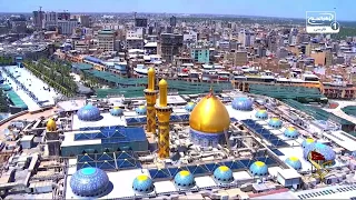 حال و هوای بهشتی شب جمعه در بین الحرمین | دلت را راهی کربلا کن