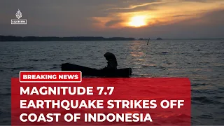 BREAKING: A magnitude 7.7 earthquake struck off the coast of Indonesia
