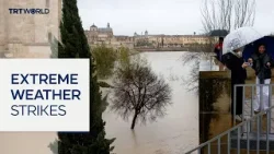 Storms batter Spain and Portugal as thousands flee homes