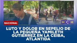 Luto y dolor en sepelio de la pequeña Yamileth Gutiérrez en La Ceiba, Atlántida
