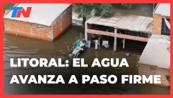 FLOODS IN THE LITORAL: The current gains strength and water ravages the town of Tres Bocas