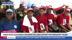 Члены организации ACOMORAN из штата Ондо заявили о поддержке президента Тинубу. Члены организации ACOMORAN из штата Ондо заявили о поддержке президента Тинубу.