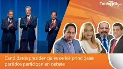 Candidatos presidenciales de los principales partidos participan en debate