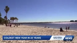 Cape Coral beachgoers embrace chilly weather as cold front hits Southwest Florida