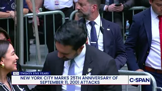 NYC Mayor Mamdani and Rep. AOC at 9/11 Ceremony