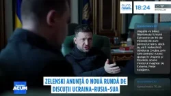Zelenski anunță o nouă rundă de discuții Ucraina-Rusia-SUA chiar dacă atacurile continuă
