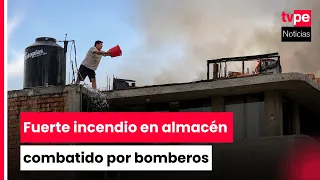 Ate: Massive fire consumes clandestine warehouse of flammable products