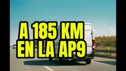 Cazado conduciendo una furgoneta a 185 km/h en la AP-9