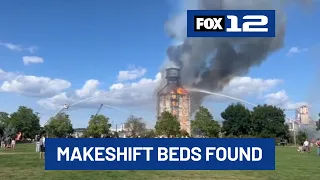15 makeshift beds found in Centennial Mills building after fire, city records show