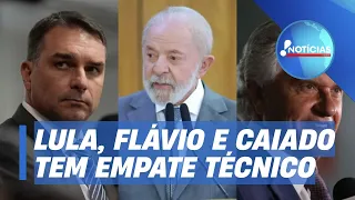 Empate técnico: Lula tem 46% dos votos contra 45% de Flávio Bolsonaro no 2º turno