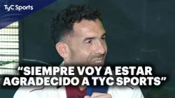 CARLOS TÉVEZ, MANO a MANO con TyC SPORTS: ?️"MESSI LA ESTÁ PELEANDO PARA LLEGAR BIEN AL MUNDIAL"
