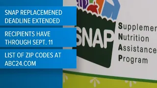 SNAP recipients eligible for replacement benefits following storm
