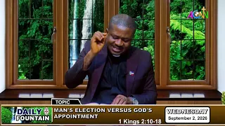 DAILY FOUNTAIN DEVOTIONAL FOR SEPTEMBER 02, 2026 -  THE VEN. CHUKWUDI J. B. OKAFOR