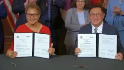 Mayor Bass and Enterprise Singapore signs MOU 1/16/26