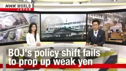 BOJ's policy shift fails to prop up weak yenーNHK WORLD-JAPAN NEWS
