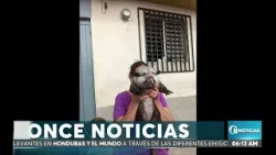 ¡CURIOSO! Hondureña sorprende al tener como mascota un pequeño tacuazín.