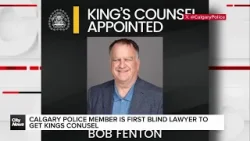 Calgary Police member is first blind lawyer to get Kings Counsel