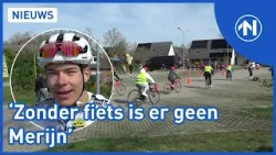 Wielrenner Merijn de Haan geeft een fietsclinic in Spijk