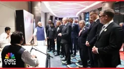 PM Modi Interacts With Global Leaders, Industry Chiefs as India AI Summit Opens | Macron | N18V