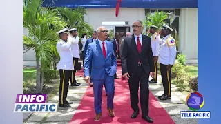 Prime Minister Alix Didier Fils-Aimé received the Secretary General of the Organization of Americ...