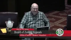 Board of Zoning Appeal - March 13, 2024