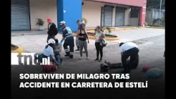Milagro en Estelí: jóvenes sobreviven tras brutal caída en la Panamericana