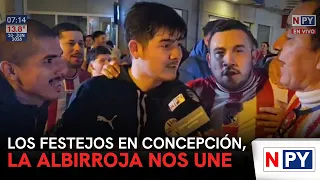 Celebrations in Concepción, the Albirroja unites us