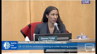 Housing, Arts and Civil Rights Committee 7/22/26