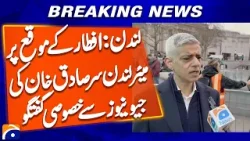 London Mayor Sir Sadiq Khan speaks to Geo News on the occasion of open iftar | Geo News