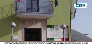 SRV MONTE SAN GIACOMO, NEW SPORTS CENTER FUNDED