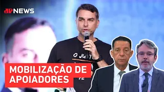Flávio Bolsonaro promete "fiscalizar" as urnas; Zé Maria e Mario Vitor comentam | TEMPO REAL