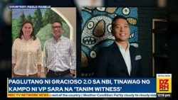 Paglutang ni Gracioso 2.0 sa NBI, tinawag ng kampo ni VP Sara na 'tanim witness'