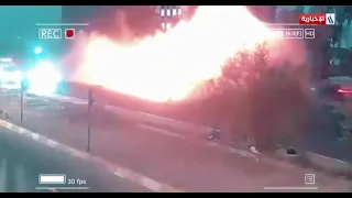 كاميرات المراقبة ترصد حادثا مروعا لصهريج نقل وقود على سريع الشعلة