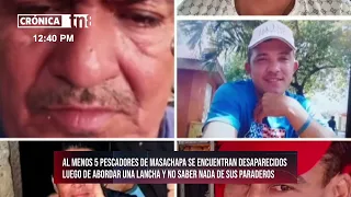 Desperate search in the Pacific! 5 fishermen don't return to Masachapa