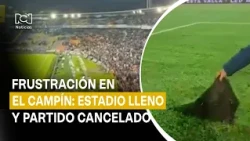 Estadio lleno y partido cancelado: frustración en El Campín por el mal estado de la cancha