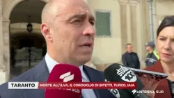 02 MARZO 2026   TARANTO   MORTE ALL'ILVA, IL CORDOGLIO DI BITETTI, TURCO, IAIA