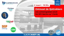 Ontmoet de lijsttrekkers, 1e debatavond gemeenteraadsverkiezingen 2026